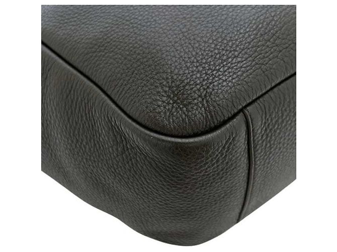 Saint Laurent Tote Bag aus Leder in Khakigrün - Ansicht 10