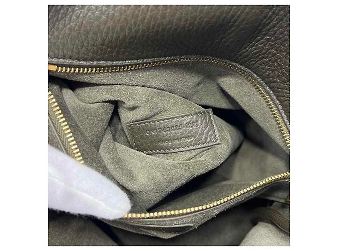 Saint Laurent Tote Bag aus Leder in Khakigrün - Ansicht 7