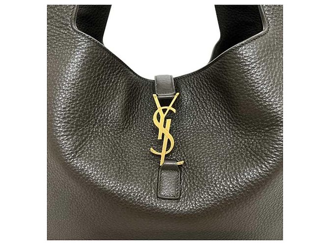 Saint Laurent Tote Bag aus Leder in Khakigrün - Ansicht 8