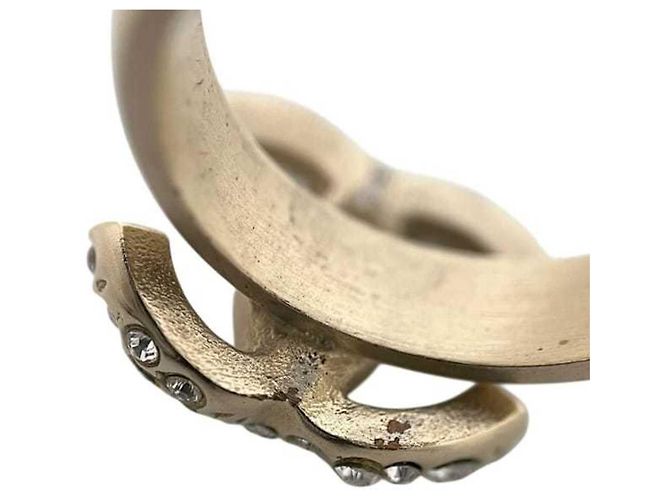 Anello Chanel Gold Band con strass D'oro - vista 7