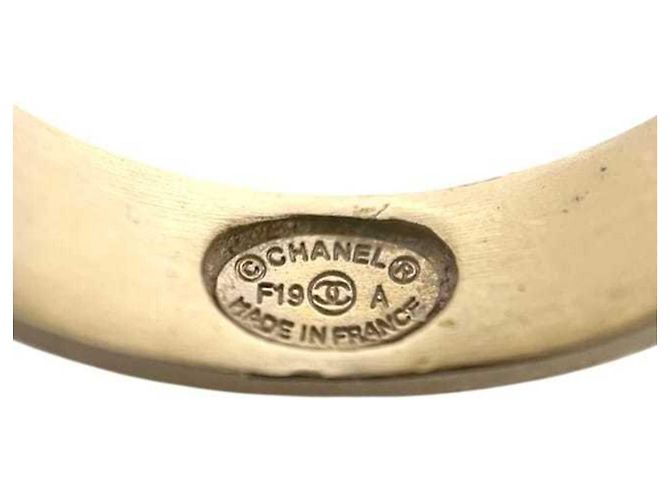 Anello Chanel Gold Band con strass D'oro - vista 8