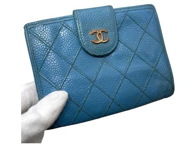 Cartera Bi-Fold Chanel en azul - vista 10