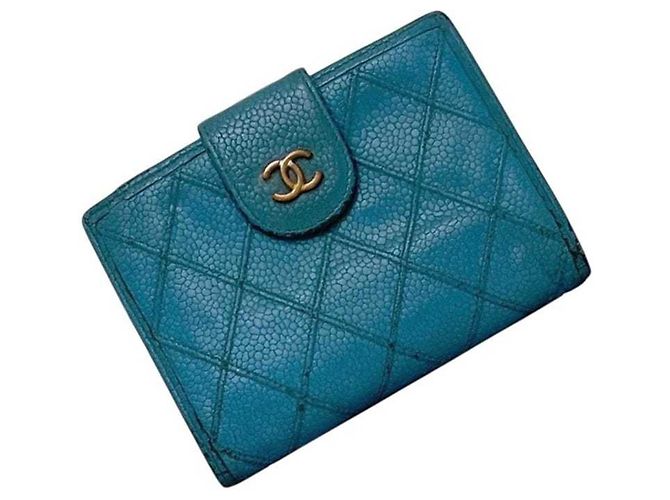 Cartera Bi-Fold Chanel en azul - vista 2
