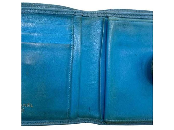Cartera Bi-Fold Chanel en azul - vista 6