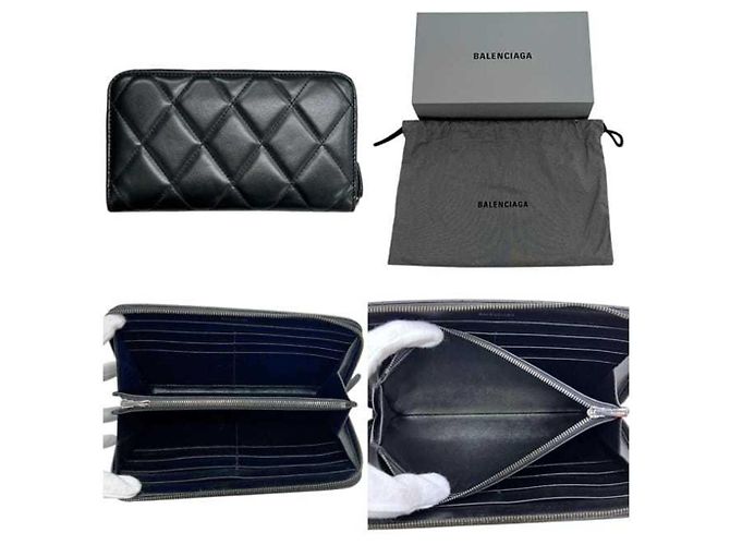 Balenciaga Langer schwarzer Geldbeutel - Ansicht 3