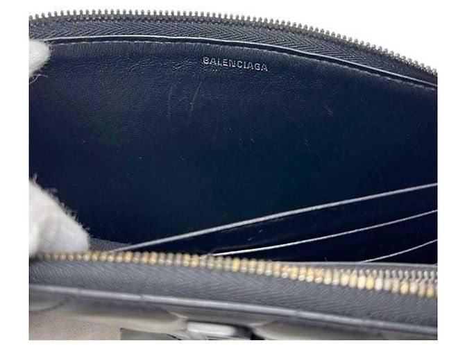 Balenciaga Langer schwarzer Geldbeutel - Ansicht 5