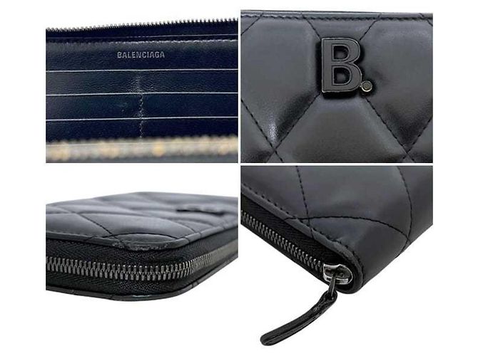 Balenciaga Langer schwarzer Geldbeutel - Ansicht 7