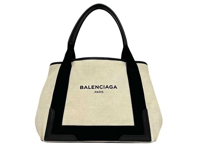 Everyday Borsa tote Balenciaga nera e bianca Nero Bianco - vista 2