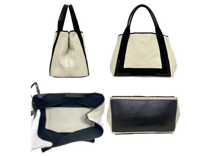 Everyday Borsa tote Balenciaga nera e bianca Nero Bianco - vista 3