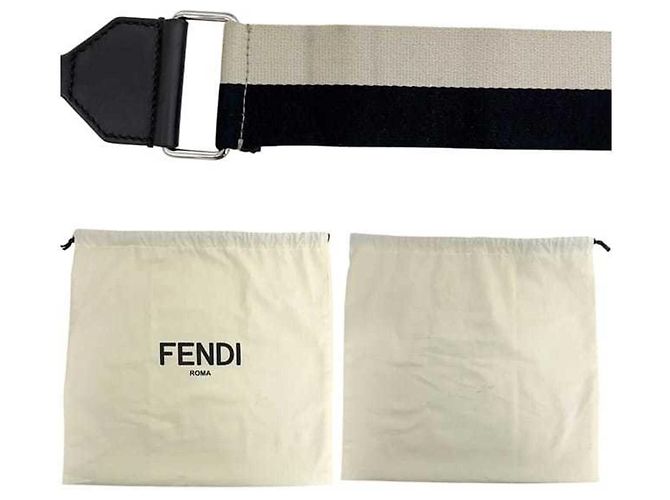 Borsa a tracolla 2-way Fendi Marrone Nero Beige - vista 11
