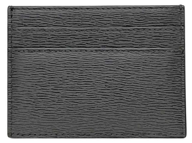 Tarjetero de piel gris Christian Dior Castaño - vista 3
