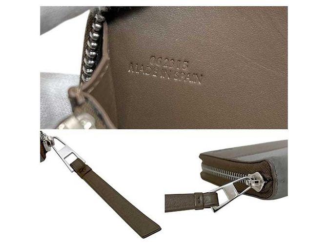 Puzzle Loewe Round Long Wallet Braun Beige - Ansicht 7