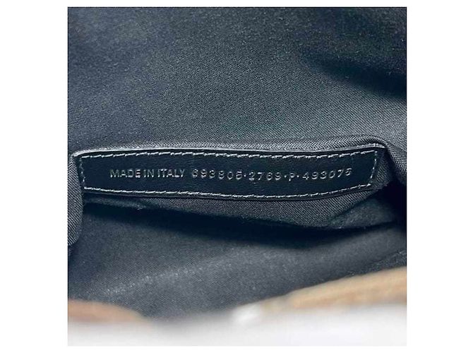 Borsa a tracolla in pelle beige Balenciaga - vista 5