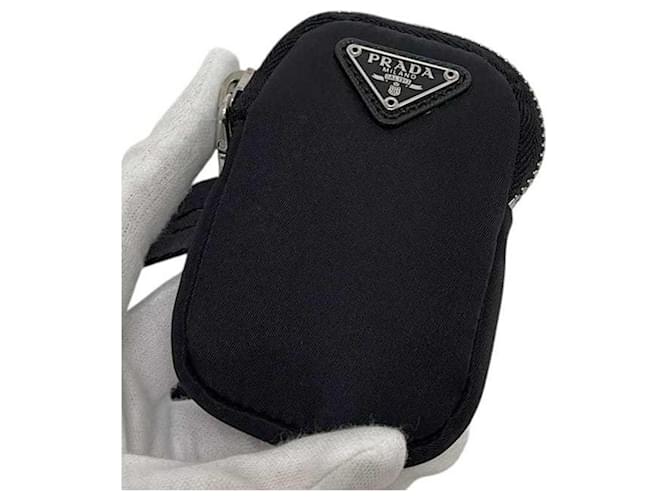Borsa a tracolla in nylon nero Prada - vista 5