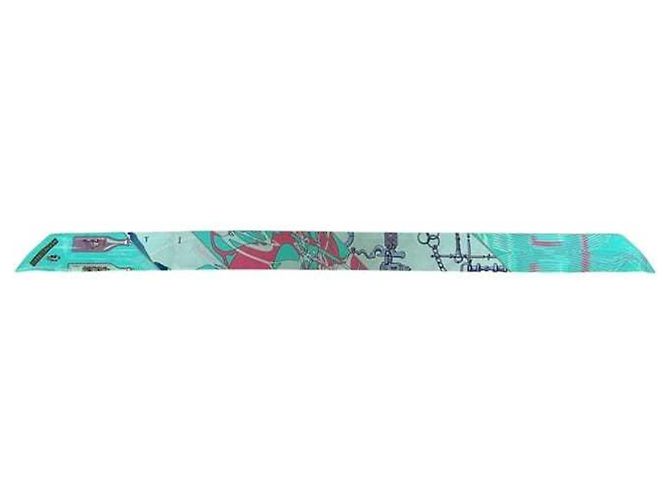 Hermès Pañuelo de seda verde claro Hermes - vista 3
