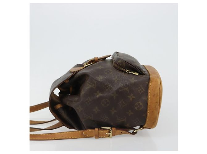 Louis Vuitton Vintage Montsouris Monogram Canvas PM Marron - vue 4