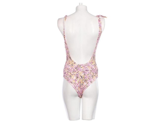 Autre Marque Lala Berlin Izzie Kutiya Sunset One-Piece Swimsuit Pink White Golden - view 4