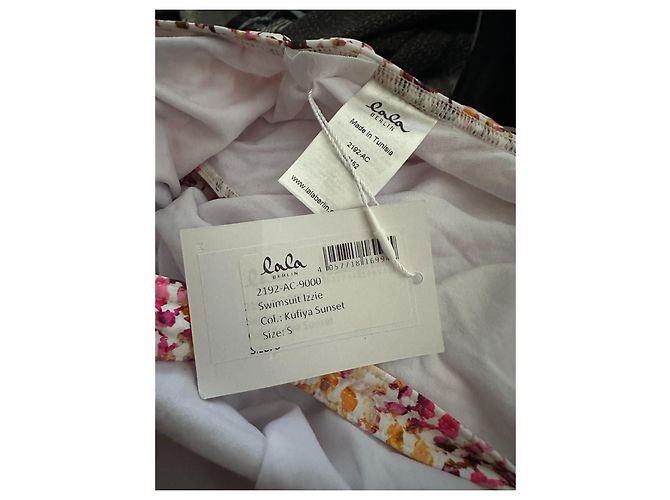 Autre Marque Lala Berlin Izzie Kutiya Sunset One-Piece Swimsuit Pink White Golden - view 5