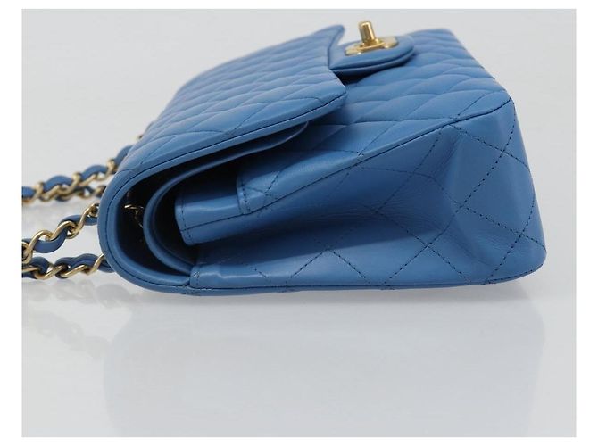 Chanel Matelassé Lambskin leather 25 Blu - vista 4