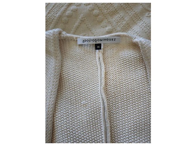 Adolfo Dominguez beiger Strickcardigan mit Metallic-Effekt Grau - Ansicht 4