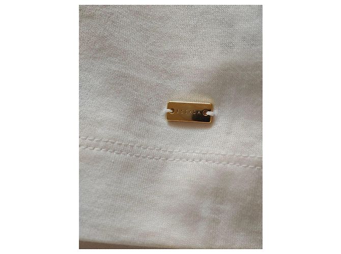 Camiseta Escada blanca de algodón con flores de strass Blanco Roja Azul Amarillo - vista 7