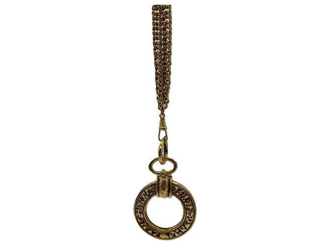 Collana lunga con lente d'ingrandimento Chanel D'oro - vista 2