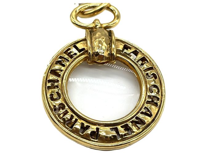 Collana lunga con lente d'ingrandimento Chanel D'oro - vista 3