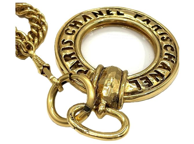 Collana lunga con lente d'ingrandimento Chanel D'oro - vista 4