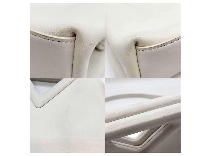 Borsa a Spalla Triangle Small Point Bottega Veneta Bianco Crudo - vista 4