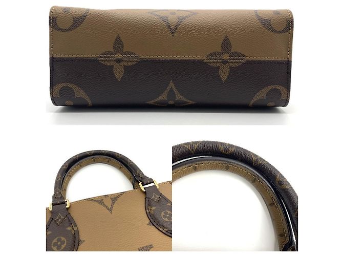 Borsa Tote Louis Vuitton OnTheGo PM Marrone Monogramma - vista 5
