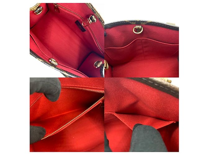 Borsa Tote Louis Vuitton OnTheGo PM Marrone Monogramma - vista 7