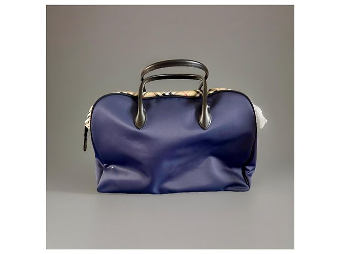 Borsa da viaggio Burberry Nylon Blu Scuro - vista 3
