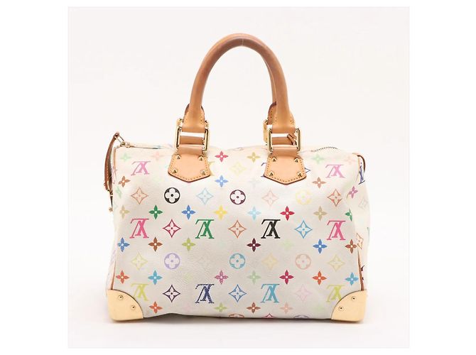 Louis Vuitton Bowling Multicolor Bianco - vista 2