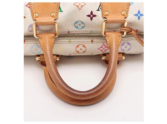 Louis Vuitton Bowling Multicolor Bianco - vista 5