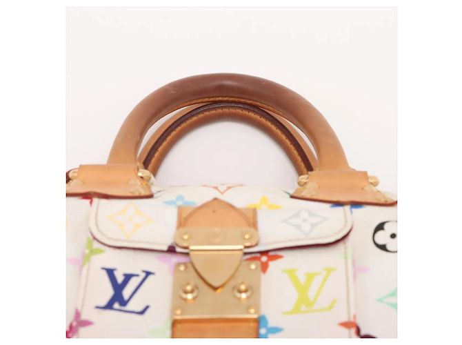 Louis Vuitton Bowling Multicolor Bianco - vista 6
