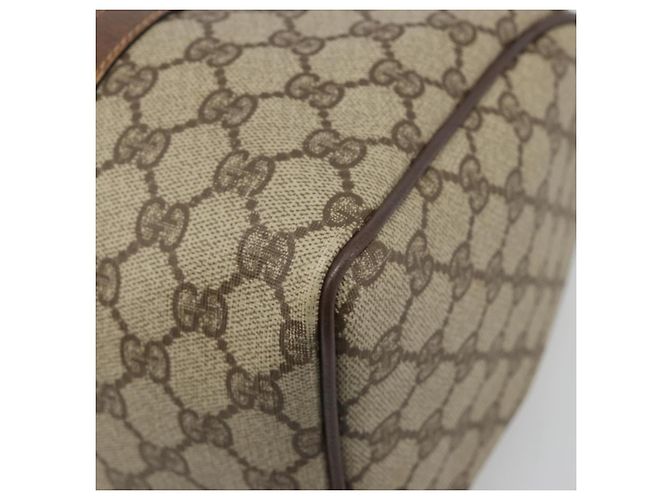 Borsa GUCCI GG Supreme in PVC Beige Oro 002 39 6842 Auth ka4795 D'oro - vista 16