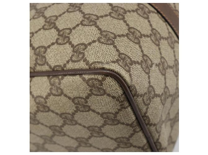 Borsa GUCCI GG Supreme in PVC Beige Oro 002 39 6842 Auth ka4795 D'oro - vista 17