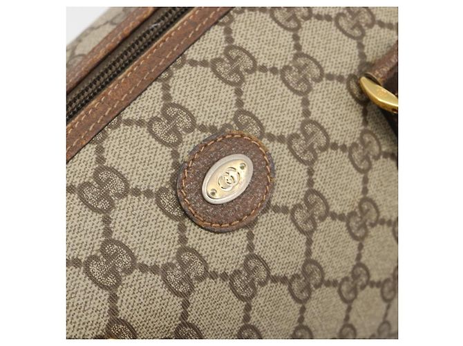 Borsa GUCCI GG Supreme in PVC Beige Oro 002 39 6842 Auth ka4795 D'oro - vista 18