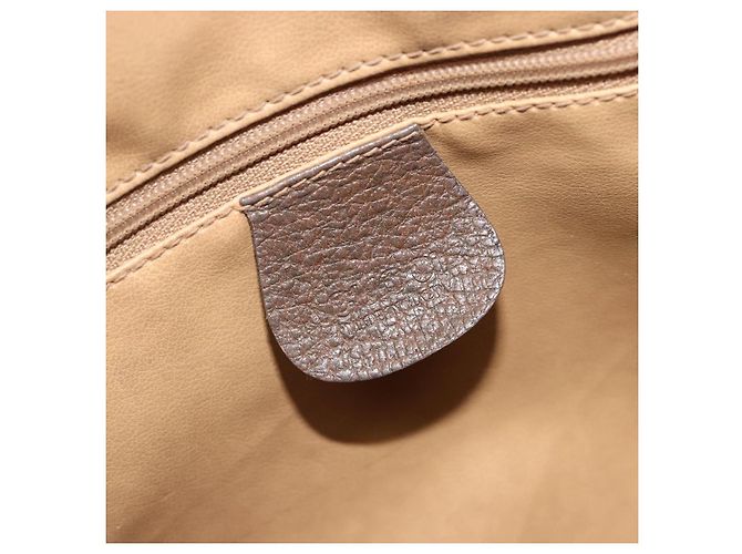 Borsa GUCCI GG Supreme in PVC Beige Oro 002 39 6842 Auth ka4795 D'oro - vista 20