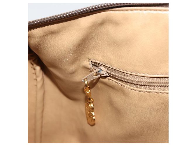 Borsa GUCCI GG Supreme in PVC Beige Oro 002 39 6842 Auth ka4795 D'oro - vista 23