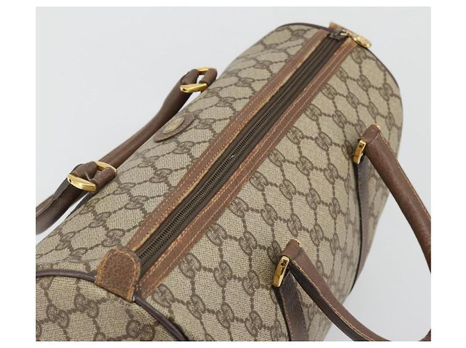 Borsa GUCCI GG Supreme in PVC Beige Oro 002 39 6842 Auth ka4795 D'oro - vista 6