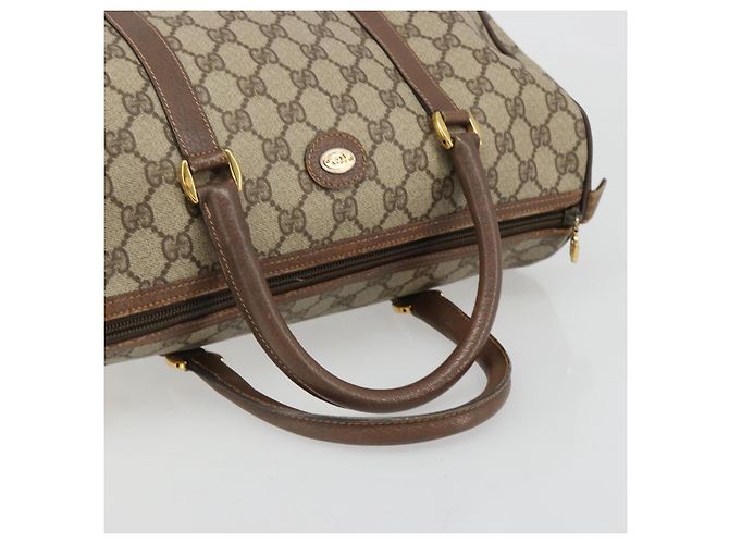 Borsa GUCCI GG Supreme in PVC Beige Oro 002 39 6842 Auth ka4795 D'oro - vista 7