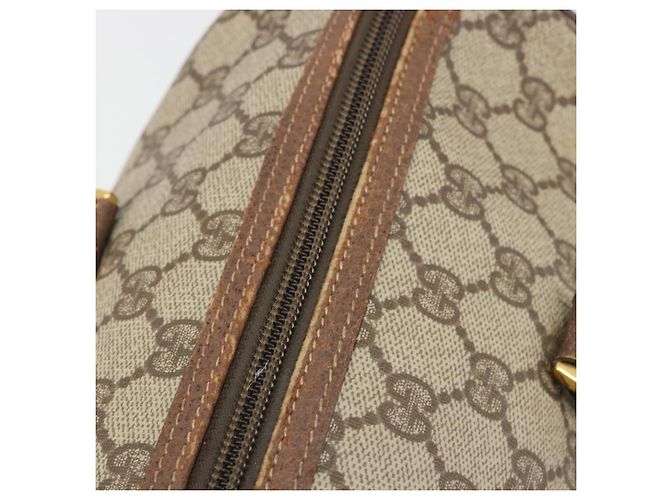 Borsa GUCCI GG Supreme in PVC Beige Oro 002 39 6842 Auth ka4795 D'oro - vista 9