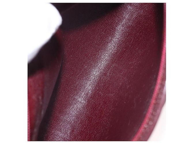 Borsa a Spalla Christian Dior Trotter Canvas Rosso Oro Auth 187757 D'oro - vista 12