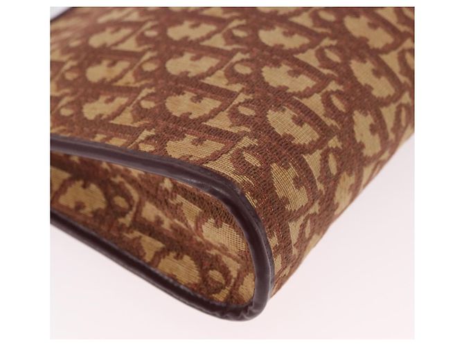 Borsa a Spalla Christian Dior Trotter Canvas Rosso Oro Auth 187757 D'oro - vista 15