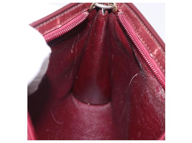 Borsa a Spalla Christian Dior Trotter Canvas Rosso Oro Auth 187757 D'oro - vista 19
