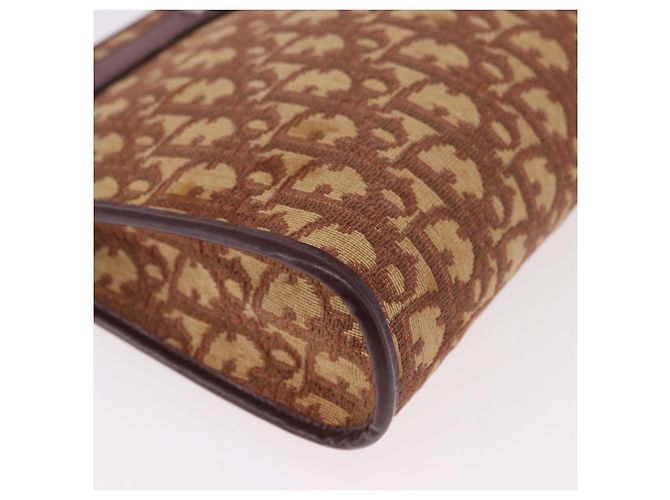 Borsa a Spalla Christian Dior Trotter Canvas Rosso Oro Auth 187757 D'oro - vista 9