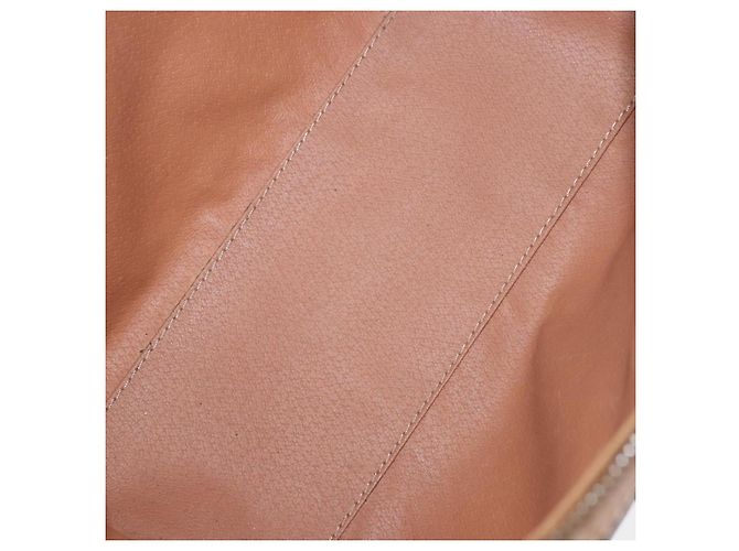 Céline Bolso CELINE Macadam Canvas PVC Cuero Marrón Oro Auth 187773A Castaño Dorado - vista 11