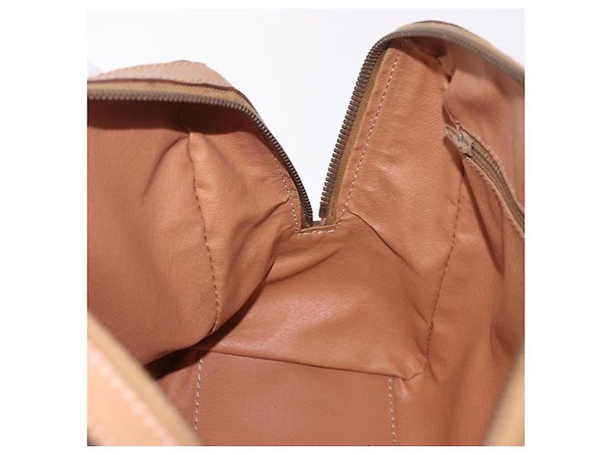 Céline Bolso CELINE Macadam Canvas PVC Cuero Marrón Oro Auth 187773A Castaño Dorado - vista 22