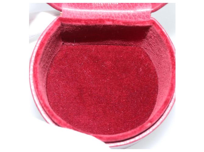 Caixa de Joias CARTIER em Couro Bordeaux Ouro Auth 185932V - vista 9